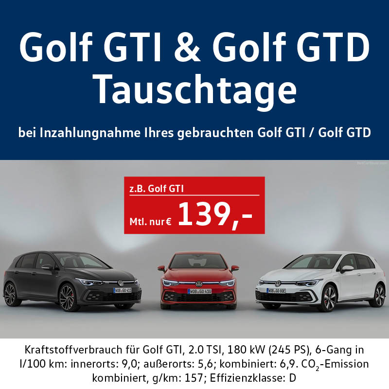 Golf Gti Gtd Tauschtage Autohaus Gierse Schollmann